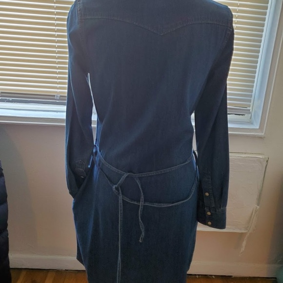 NWOT Gap Vintage Denim Western Shirtdress - Picture 5 of 7